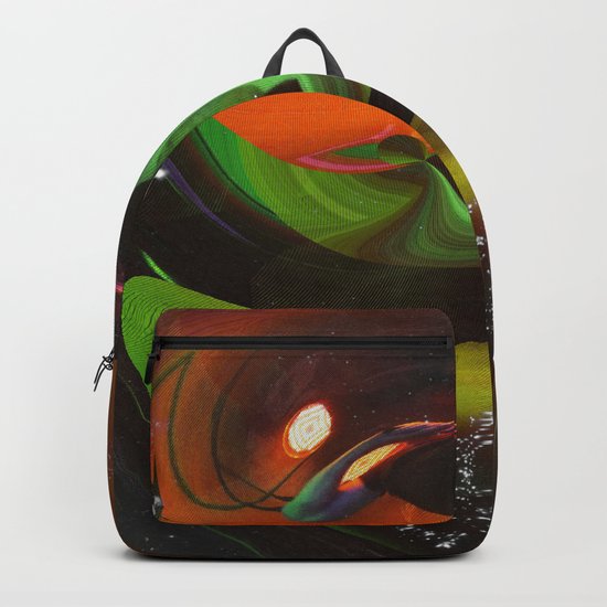 An Alien Orange Backpack