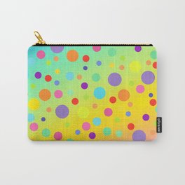 Gorgeous Rainbow Gradient with Colorful Polka Dots Carry-All Pouch | Brightcolors, Fading, Bright, Polkadots, Colorful, Graphicdesign, Rainbow, Gradient, Colors, Color 