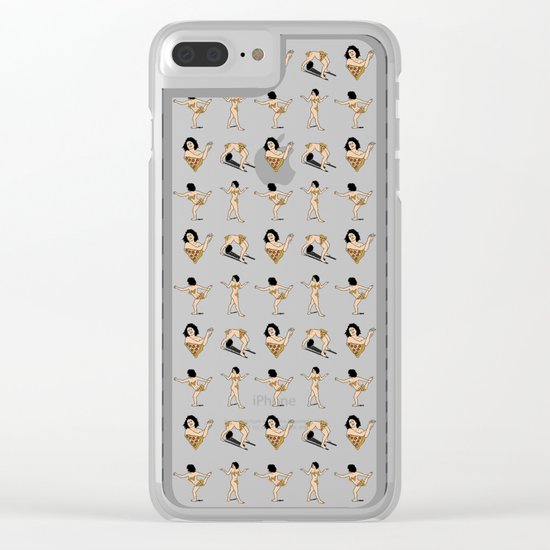BROAD CITY. Ilana Art Model (pink pattern) Clear iPhone Case
