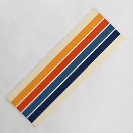 Classic Retro Stripes Yoga Mat