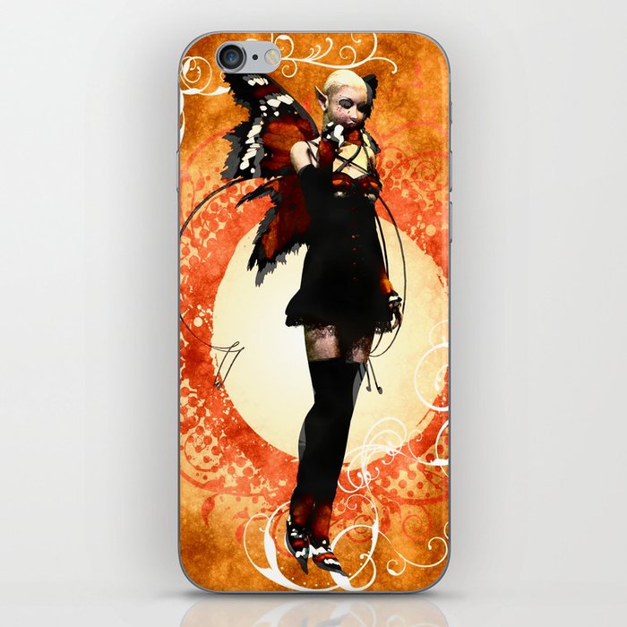 Monarch Butterfly Fairy Standing iPhone Skin