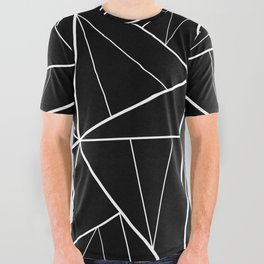 Geometric Pattern All Over Graphic Tee
