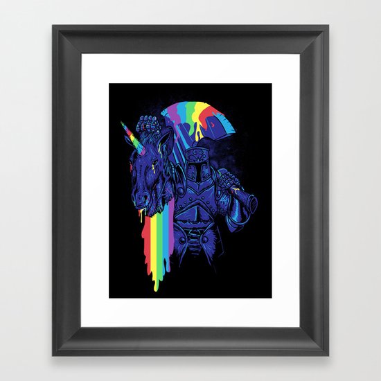 Rainbow harvest (so intense) Framed Art Print