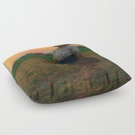Jules Breton The Song of the Lark  Floor Pillow