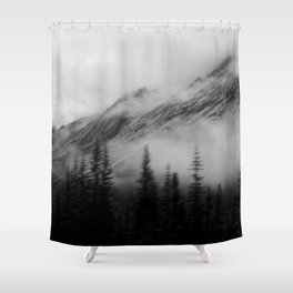 Cloudy Mountain Twilight Shower Curtain