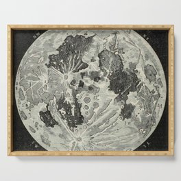Vintage Moon Map Serving Tray