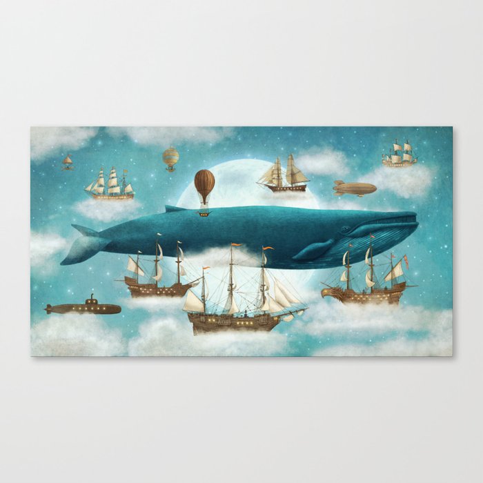 Ocean Meets Sky - Landscape print  Canvas Print
