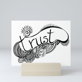 'Trust' Word Art Mini Art Print