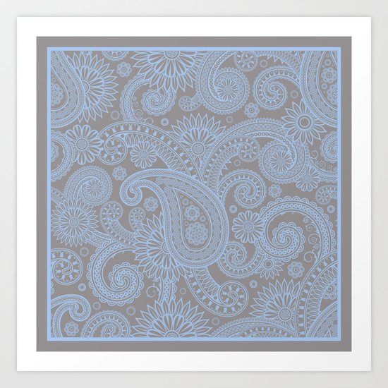 Paisley Mist Art Print