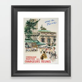 Vintage poster - Paris Framed Art Print