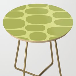 Modernist Spots 258 Chartreuse and Olive Green Side Table