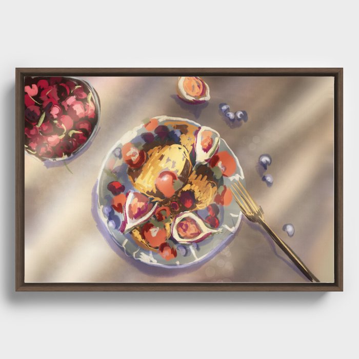 Summer breakfast  Framed Canvas