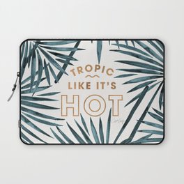 Tropic Like It's Hot – Teal Laptop Sleeve
