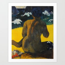 Woman on the Beach, Paul Gauguin Art Print