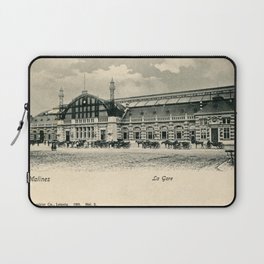 Mechelen antique neo renaissance railroad station 1905 Laptop Sleeve