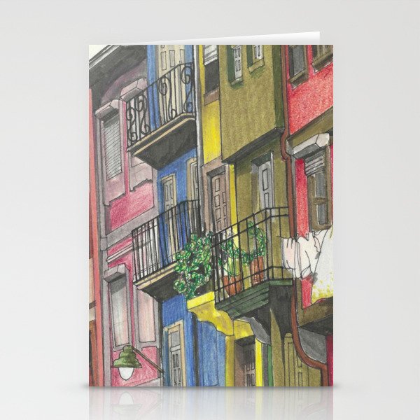 Penciled Cityscapes Stationery Cards