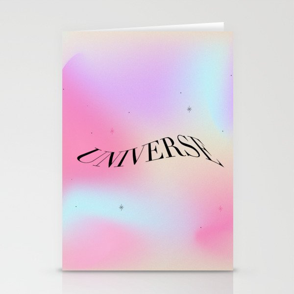 universe gradient psychedelic vintage abstract aura art Stationery Cards