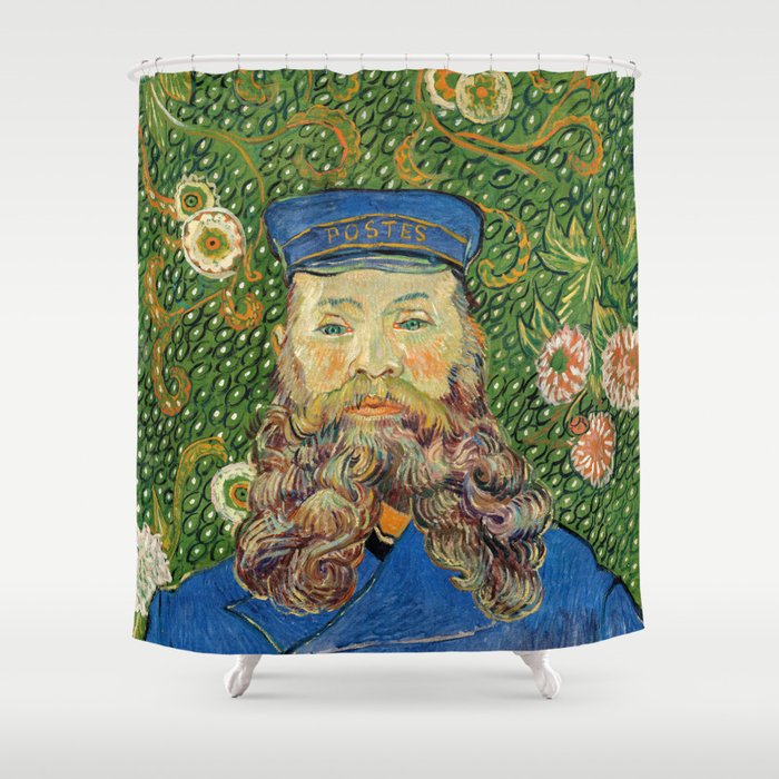 Vincent Van Gogh - Portrait of the Postman Joseph Roulin Shower Curtain