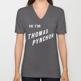 Hi I'm Thomas Pynchon V Neck T Shirt