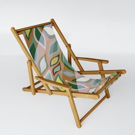 Green striped leaves Sling Chair