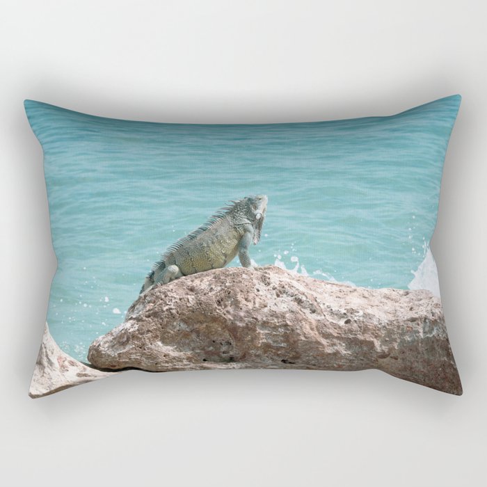Iguana Curacao Ocean Dream #1 #wall #art #society6 Rectangular Pillow