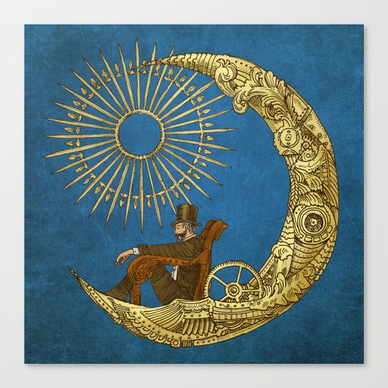 Moon Travel (Colour Option) Canvas Print