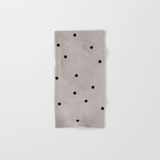 Black dots Hand & Bath Towel