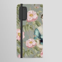 My Tribute to Jane Austen- Jane Austen And Redouté Roses  Android Wallet Case