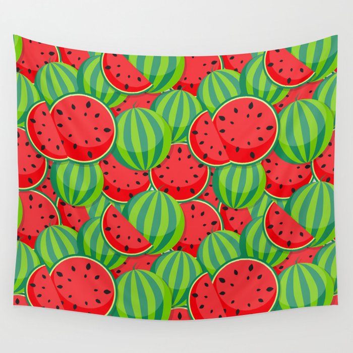 Summer Watermelon  Wall Tapestry