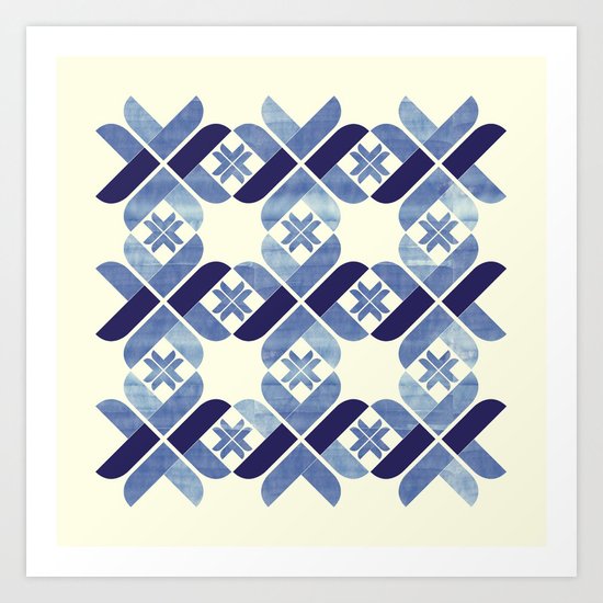 Nordic Blue Art Print