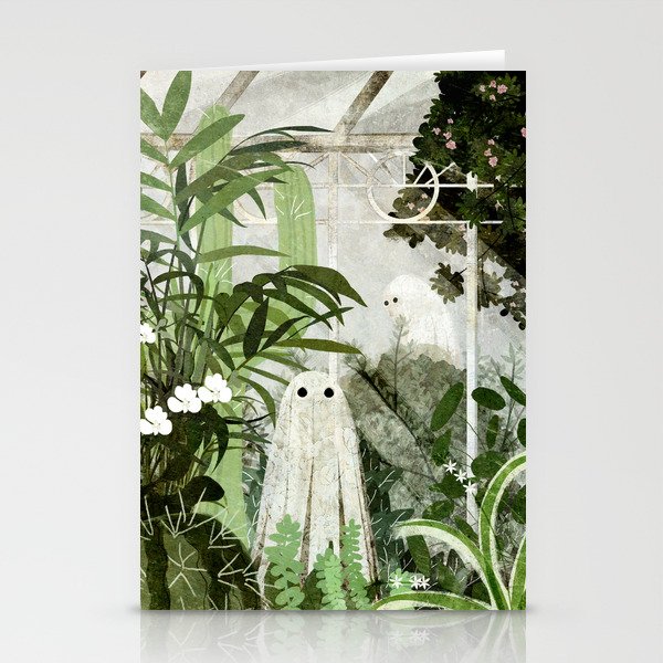 There's A Ghost in the Greenhouse Again Stationery Cards