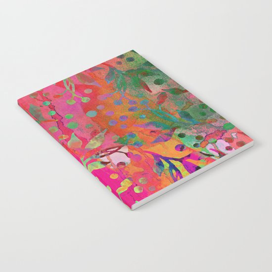 Tropical Summer colorful botanical pattern Notebook