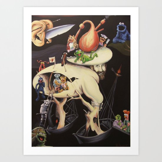 The Garden of Muppetly Delights Art Print