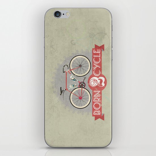 Born To Cycle iPhone & iPod Skin
