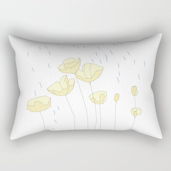 SPRING RAIN Rectangular Pillow