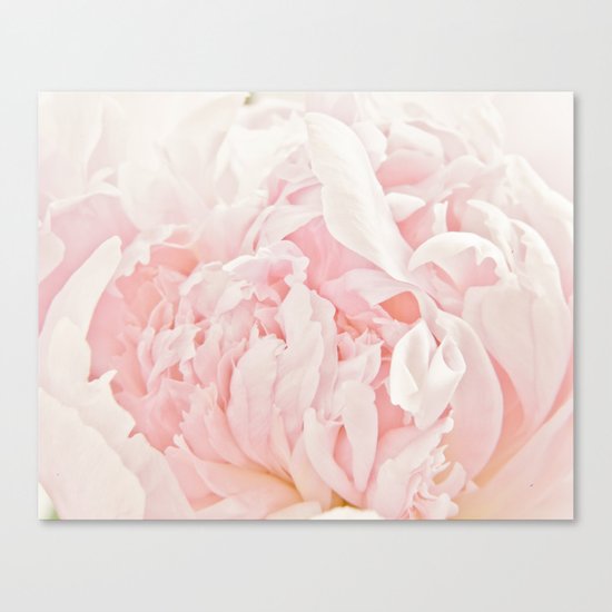 Peony Heart Canvas Print