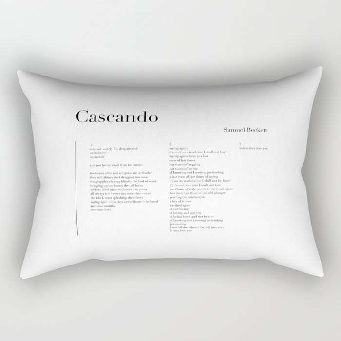 Cascando by Samuel Beckett Rectangular Pillow