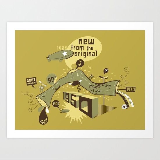Walk this way! Art Print