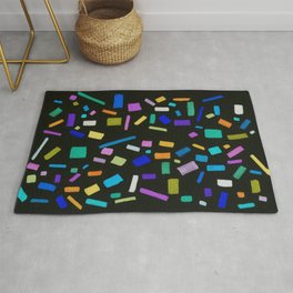 Squares and Rectangles (Neon Edition) Rug