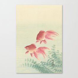 Goldfish Vintage Japanese Woodblock Print Canvas Print