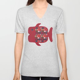 Whale of a Tale V Neck T Shirt