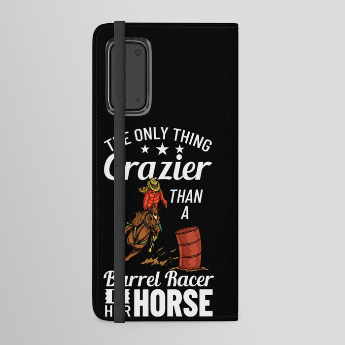 Barrel Racing Horse Racer Saddle Rodeo Android Wallet Case