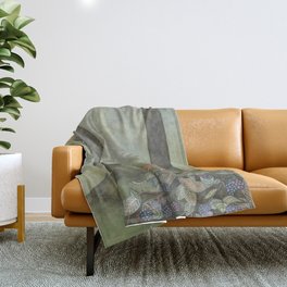 Foxes by Lamplight Throw Blanket