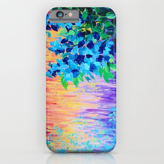 SHADES OF BEAUTIFUL - Stunning Bright BOLD Rainbow Ombre Pattern Blue Floral Hyacinth Nature Autumn iPhone & iPod Case