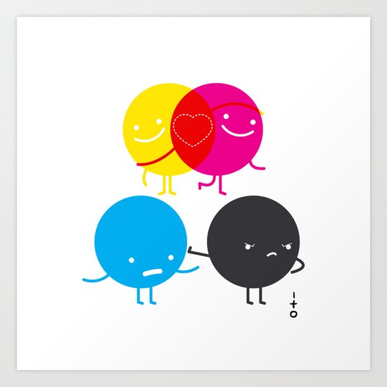 YM love CK hate Art Print