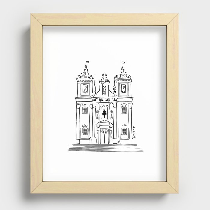The church of Santo Ildefonso Recessed Framed Print