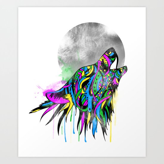 Howl Art Print