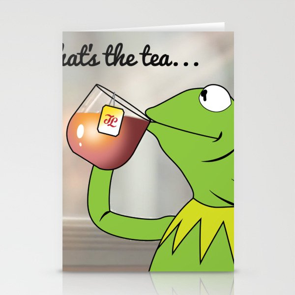 Kermit Tea Meme Stationery Cards