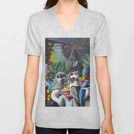 Chit-Chat On The Island V Neck T Shirt