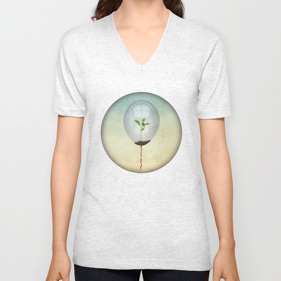 micro environment Unisex V-Neck